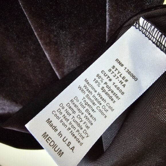 EUC LIKE NEW PROJECT SOCIAL T BLACK DOUBLE V VELVET TANK TOP SIZE M - Picture 9 of 11